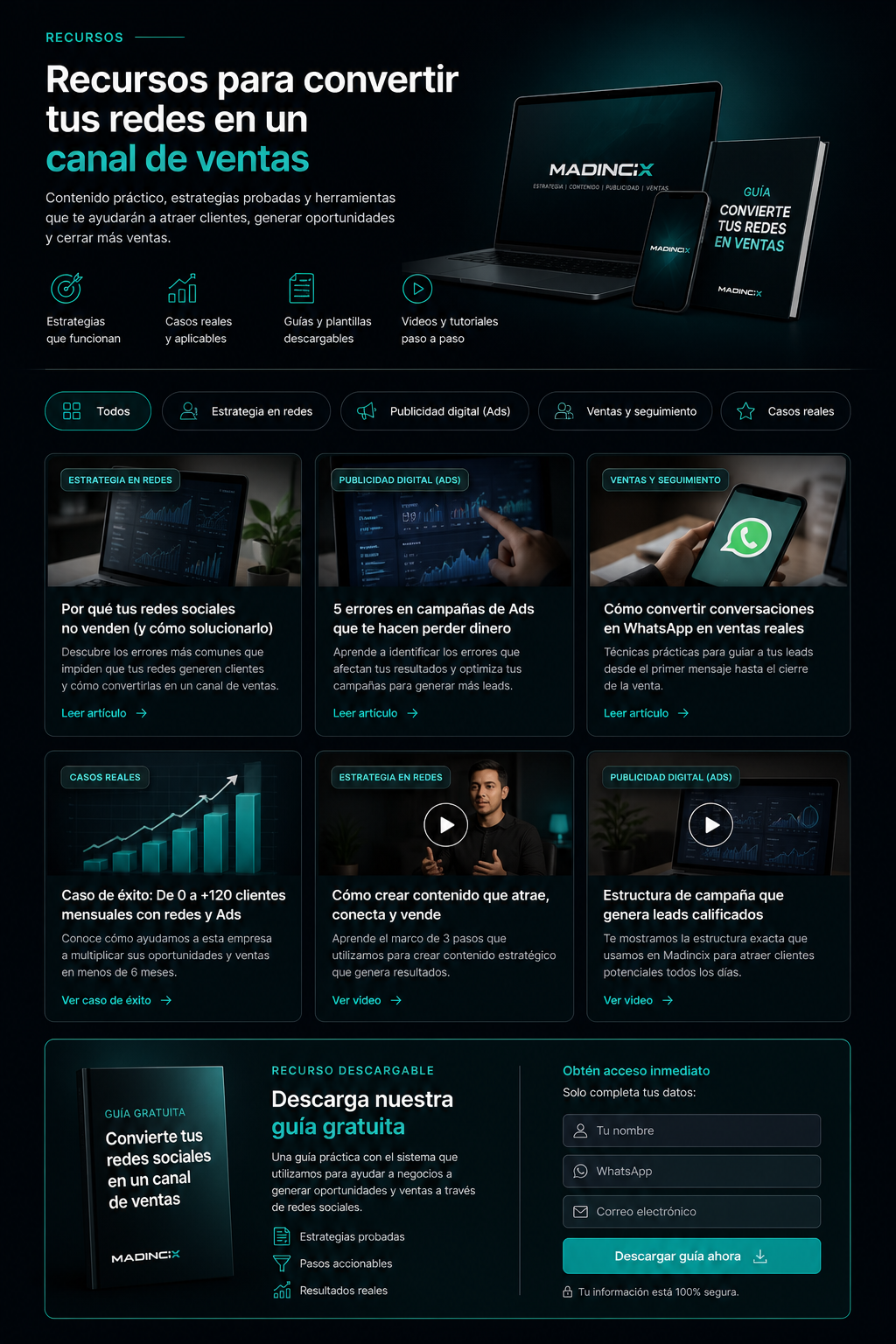 Guías y recursos Madincix